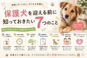 保護犬を迎える前に知っておきたい7つのこと