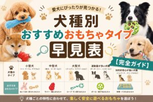 犬種別おすすめおもちゃタイプ早見表【完全ガイド】