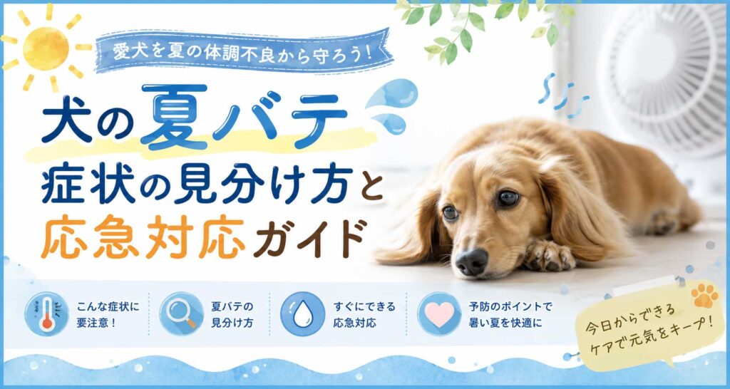犬の夏バテ症状の見分け方と応急対応ガイド