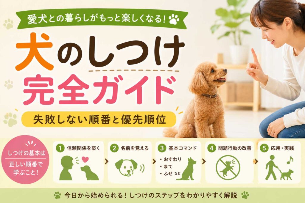 犬のしつけ完全ガイド｜失敗しない順番と優先順位